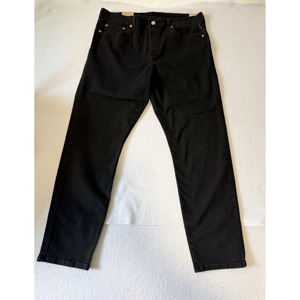 Levis Wedgie Straight Jeans Womens 32 Black High Rise Denim Pants Stretch NEW